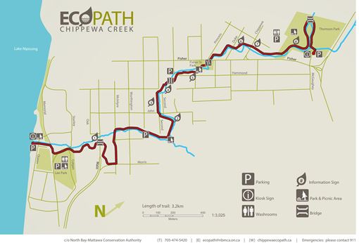 Map of Chippewa Ecopath Trail