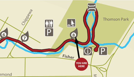 map showing location 8